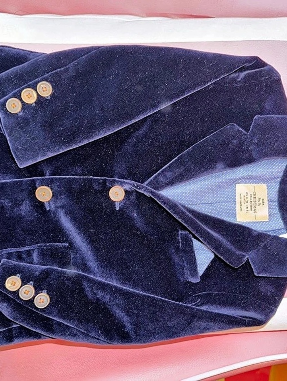 Zara Baby Boy Velvet Christmas Collection Blazer